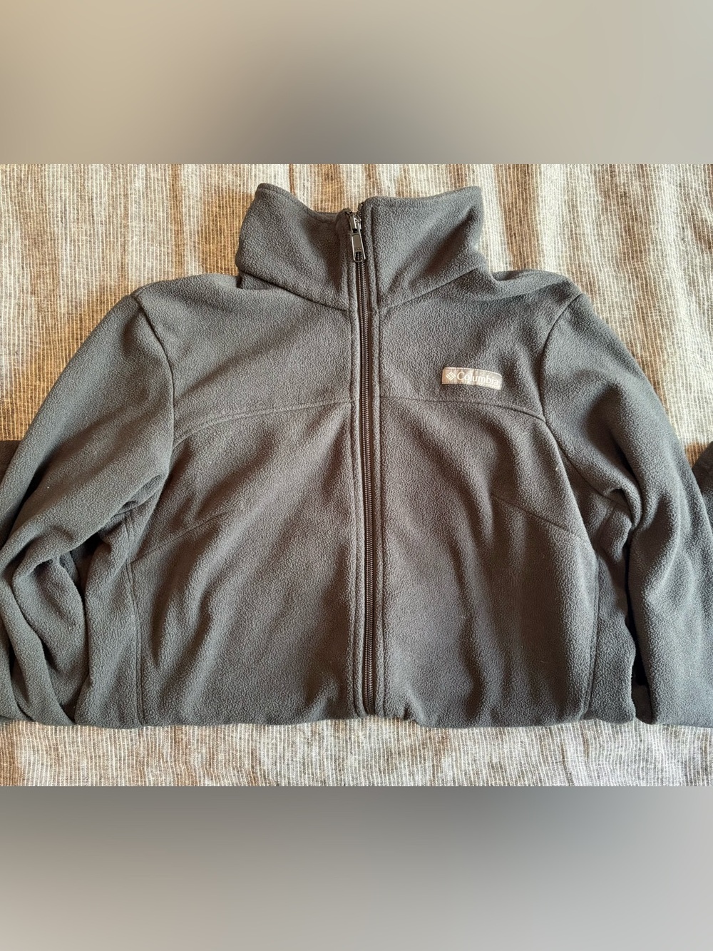 Columbia Black Zip Fleece Jacket